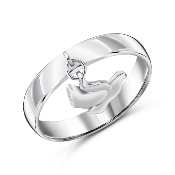 Кольцо Вырица "Голубь" (тонкое)