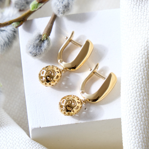 Серьги Вырица "Пасхальное яйцо"