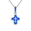 Крест Вырица с синей эмалью
