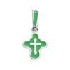 Крест Вырица с зеленой эмалью