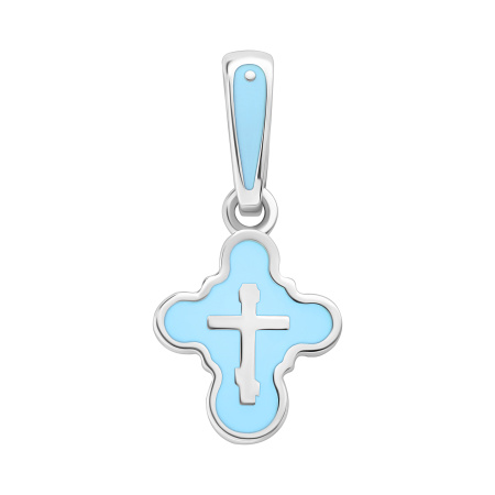 Крест Вырица с голубой эмалью
