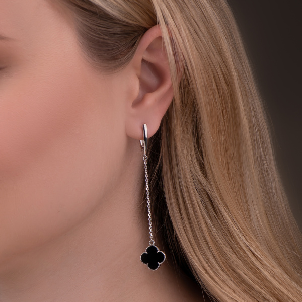 Серьги Вырица с ониксом