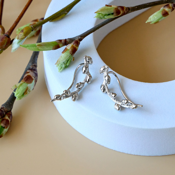 Серьги Вырица "Верба" 